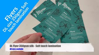 DL Size Flyers | 350gsm thickness | soft touch lamination screenshot 5