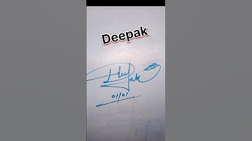 Deepak name signature style || stylish sign creator #signature #shorts