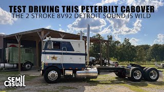 Loud 2 Stroke Diesel In An Old Cab Over Pete? Lets Go For A Ride
