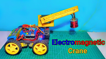 How to make Bluetooth Controlled Electromagnet Crane with Arduino Using Smartphone