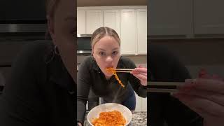 ASMR Samyang Carbonara Noodles #shorts