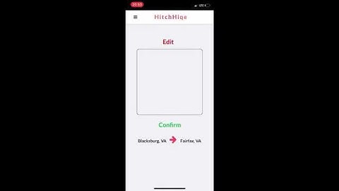 HitchHiqe - Long Distance Carpooling App DEMO