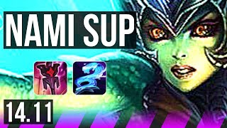 NAMI & Lucian vs ALISTAR & Tristana (SUP) | 1/0/20, 800+ games | EUW Master | 14.11