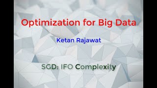 SGD Oracle Complexity