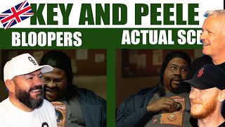 Key & Peele Bloopers vs Actual Scenes REACTION!! | OFFICE BLOKES REACT!!