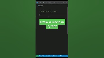This One Line Draws a Perfect Circle in Python 🐍💻 #coding #shorts  #codingbat #python #programming