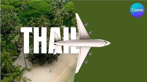 Canva Easy Tutorial | Travel Intro Animation using Text Reveal Effect.