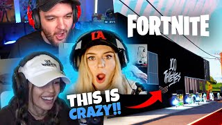 Valkyrae & Brooke React To 100 Thieves Compound In Fortnite Streamers React Ft Mrsavage, & More