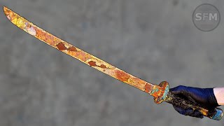 Реставрация старого ржавого японского меча КАТАНА