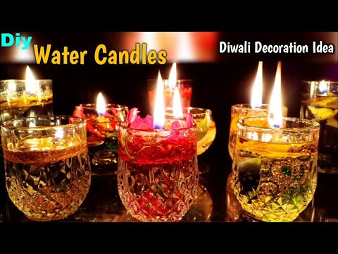 Water Candles - Diwali Decoration Ideas - Floating Candles - DIY Home Decoration for Diwali