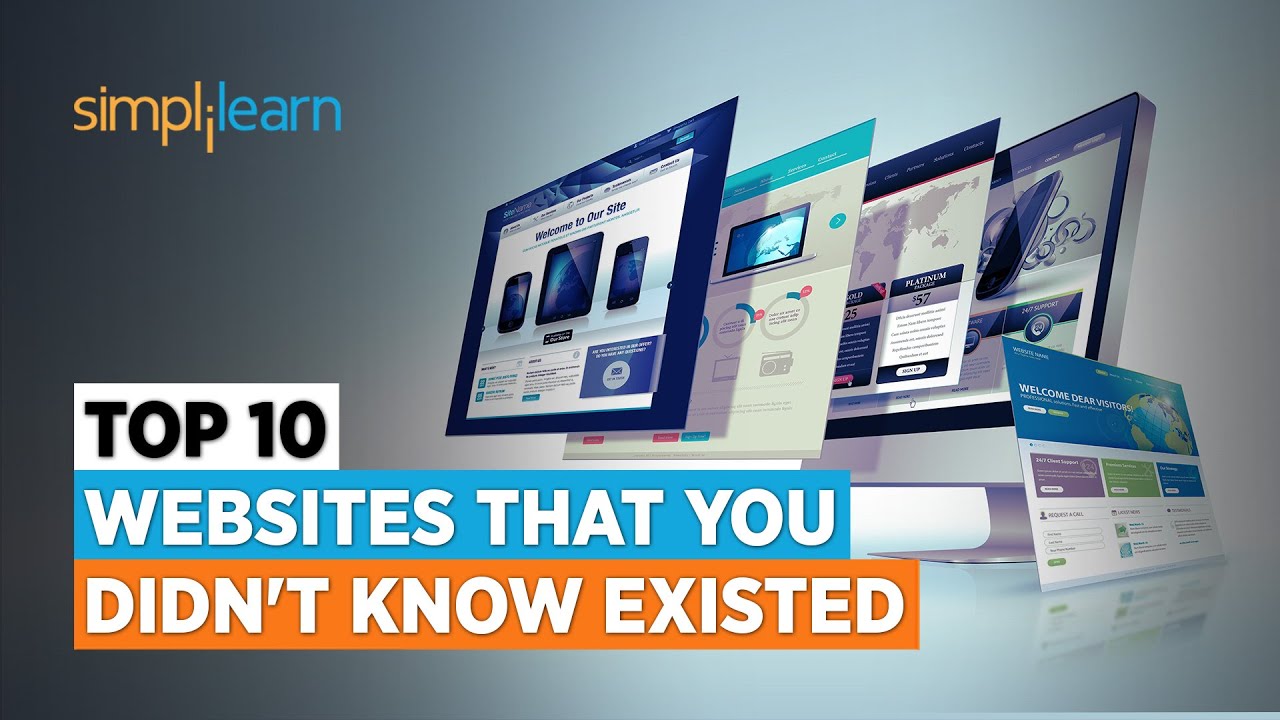 Top 10 Amazing sites You Never Knew Existed! 😱😱 Simplilearn YouTube