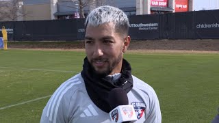 FC Dallas midfielder Luciano 'Lucho' Acosta talks about joining the club, 1st training session
