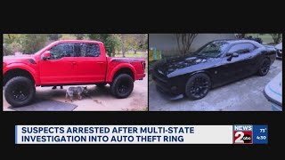 Suspects arrested after multi-state investigation into auto theft ring