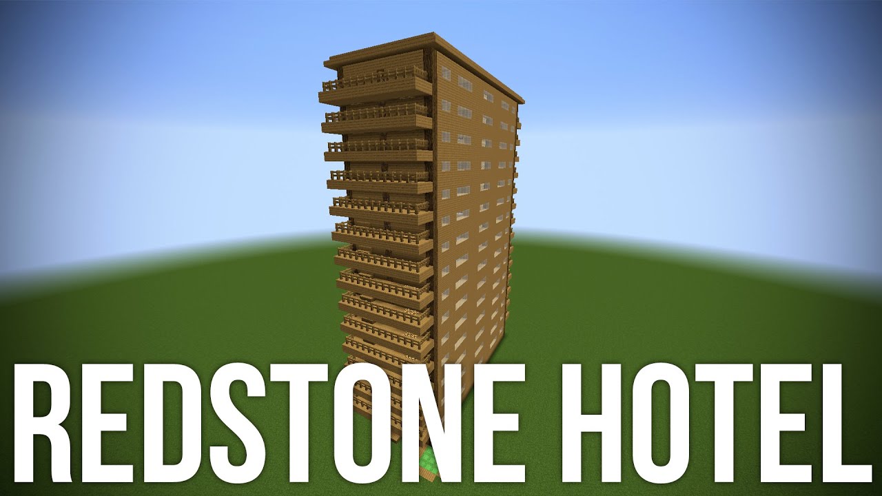 Real Life Redstone Hotel in Minecraft - Redstone Invention 