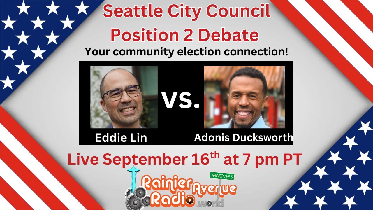 Seattle City Council Position 2 Debate: Eddie Lin vs. Adonis Ducksworth