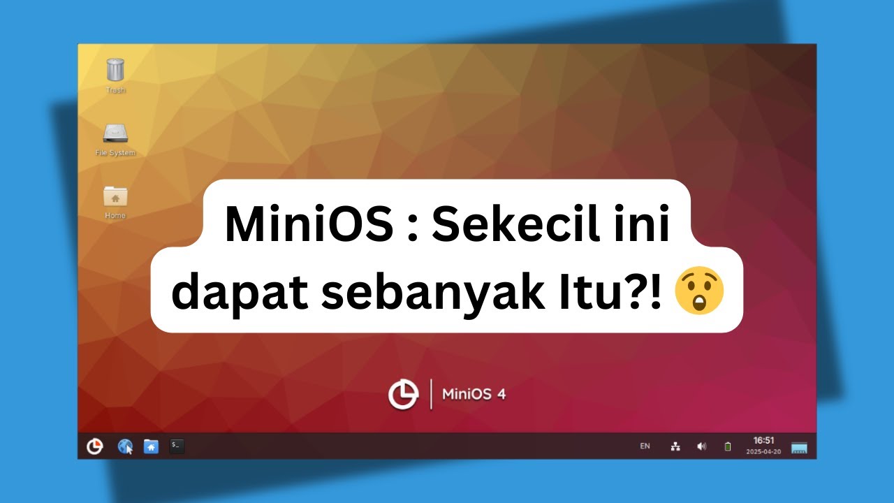 MiniOS Linux : Best Lightweight Linux | Linux Ringan Terbaik - YouTube