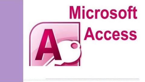 introduction to Ms Access