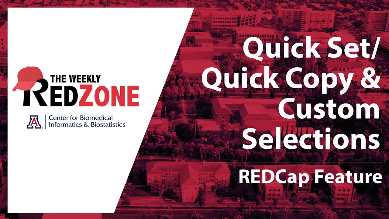 REDZone — Быстрая настройка/Быстрое копирование и пользовательский выбор