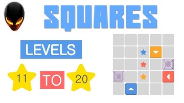 Squares Level 11 12 13 14 15 16 17 18 19 20 (Minimal Puzzle Game)