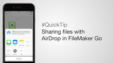 Sharing files with AirDrop in FileMaker Go