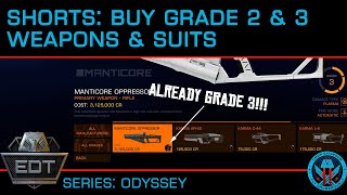 Shorts: Finding Grade 2 and Grade 3 pre-Upgraded Weapons and Suits - Elite Dangerous Odyssey