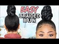 EASY BRAIDED TOPKNOT BUN