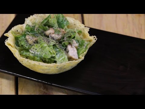 Caesar Salad in Parmesan Cups | Sanjeev Kapoor Khazana