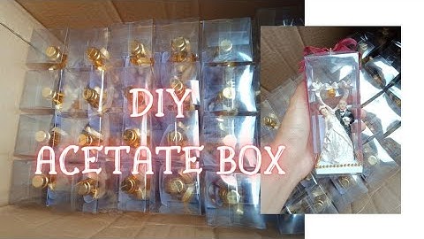 DIY Acetate Box | Transparent Box | How to make acetate box
