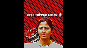UPSC TOPPER 🗿 | HARSHITA GOYAL AIR-02 🔥 | upsc cse result | ias edit 🔥 | upsc cse 2025 | #upsc #ias