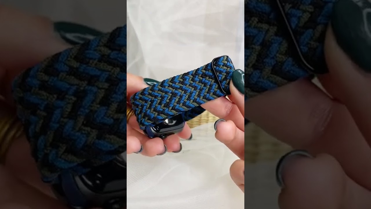 Zebra Nylon Woven Band by Snap Bands Shop