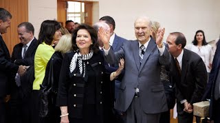President Nelson Greets Missionaries in Brazil During Latin America Ministry