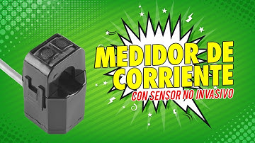 Medidor de corriente con sensor no invasivo