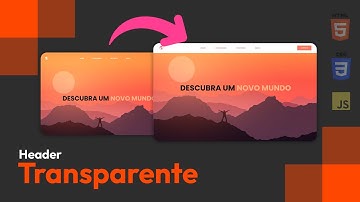 Como criar um Menu Transparente com Efeito de Rolagem