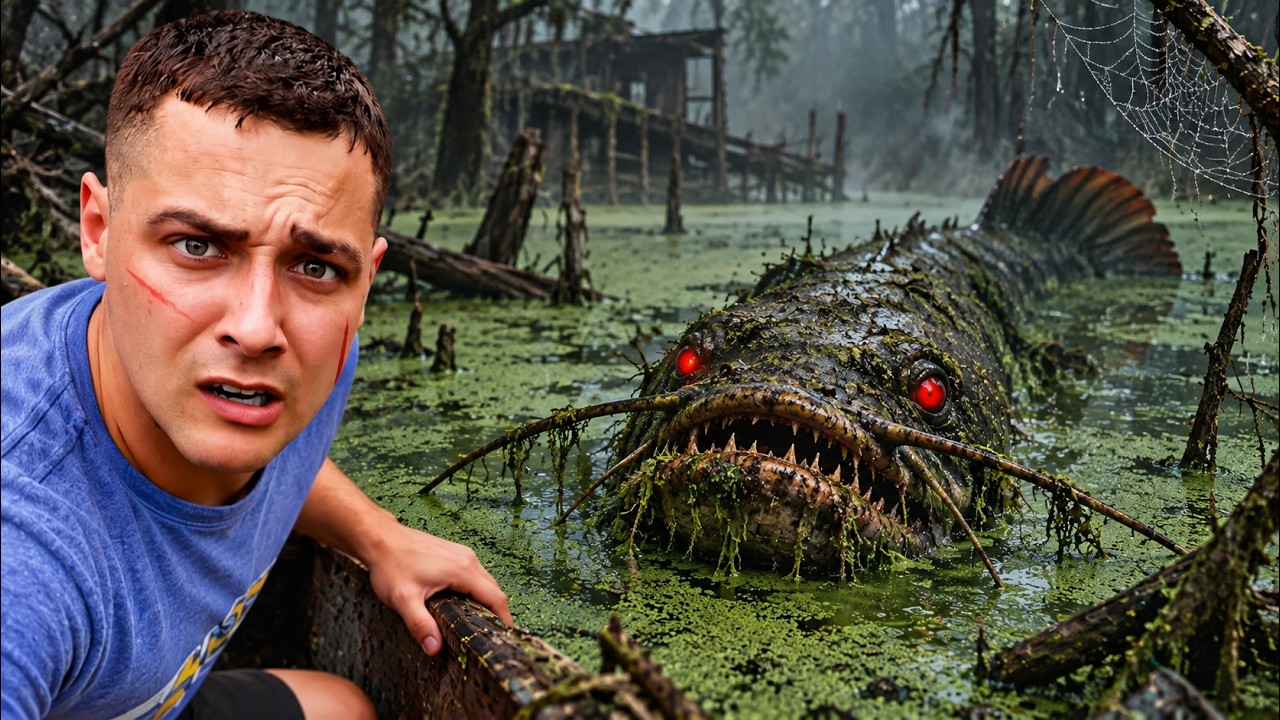 I Found A Red Eyed Monster in The Haunted Pond