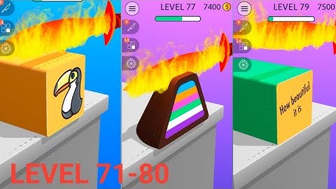 Relaxing Slicing ASMR Game | GM Official ASMR | LEVEL 71-80