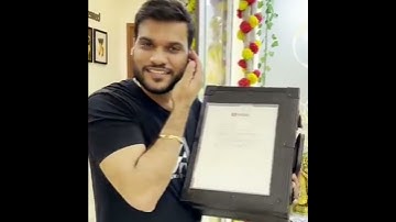 #DiamondPlayButton ।आखिर आ ही गया हीरे का play Button।#shorts।#a2motivation |#arvindarora |#a2sir