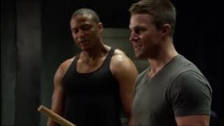Oliver, Diggle, Laurel & Thea Training | Arrow Season  4