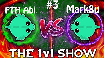 Mope.io // THE 1V1 SHOW #3 // FTH Abi VS Mark8u