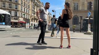 Après un tournage, il se détend en allant aborder les filles dans la rue