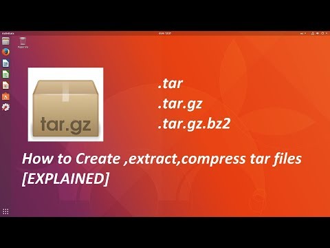 How to create,extract,compress tar files in linux ubuntu [ Explained ]