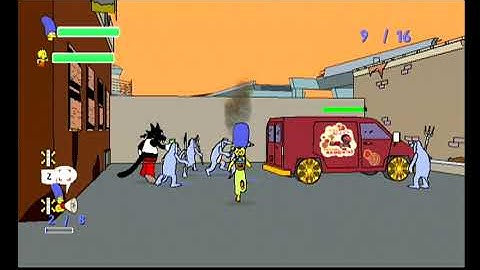 The Simpsons Game Wii Version Part 12 Grand Theft Scratchy No Commentary