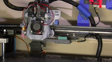 3D Printer servo nozzle wipe