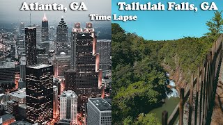 Atlanta, GA to Tallulah Gorge State Park, GA Drive Time Lapse 4K (I85 - I985 - US23)