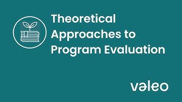 Theoretical Approaches to Program Evaluation Course - Valeo Practical Program Evaluation Training