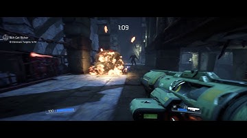 Doom 2016 UV Rune Trial - Rocket Launcher vs Hell Knights and Pinky Demons