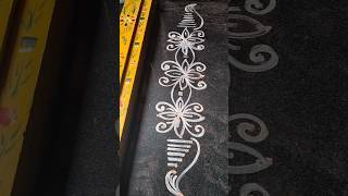 #rangoli muggulu simple border #rangoli  #short video