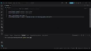 Day 1 of learning python #pythonprogramming