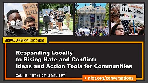 Webinar: Responding Locally to Rising Hate and Conflict