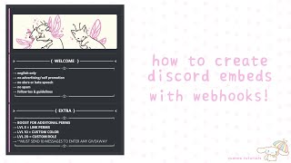 how to create a discord embed with webhooks ⭐ simple & easy