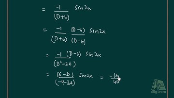 18 | DU | Particular Integral Type II, X=Sinax Cosax of Non Homogeneous Equations of higher order